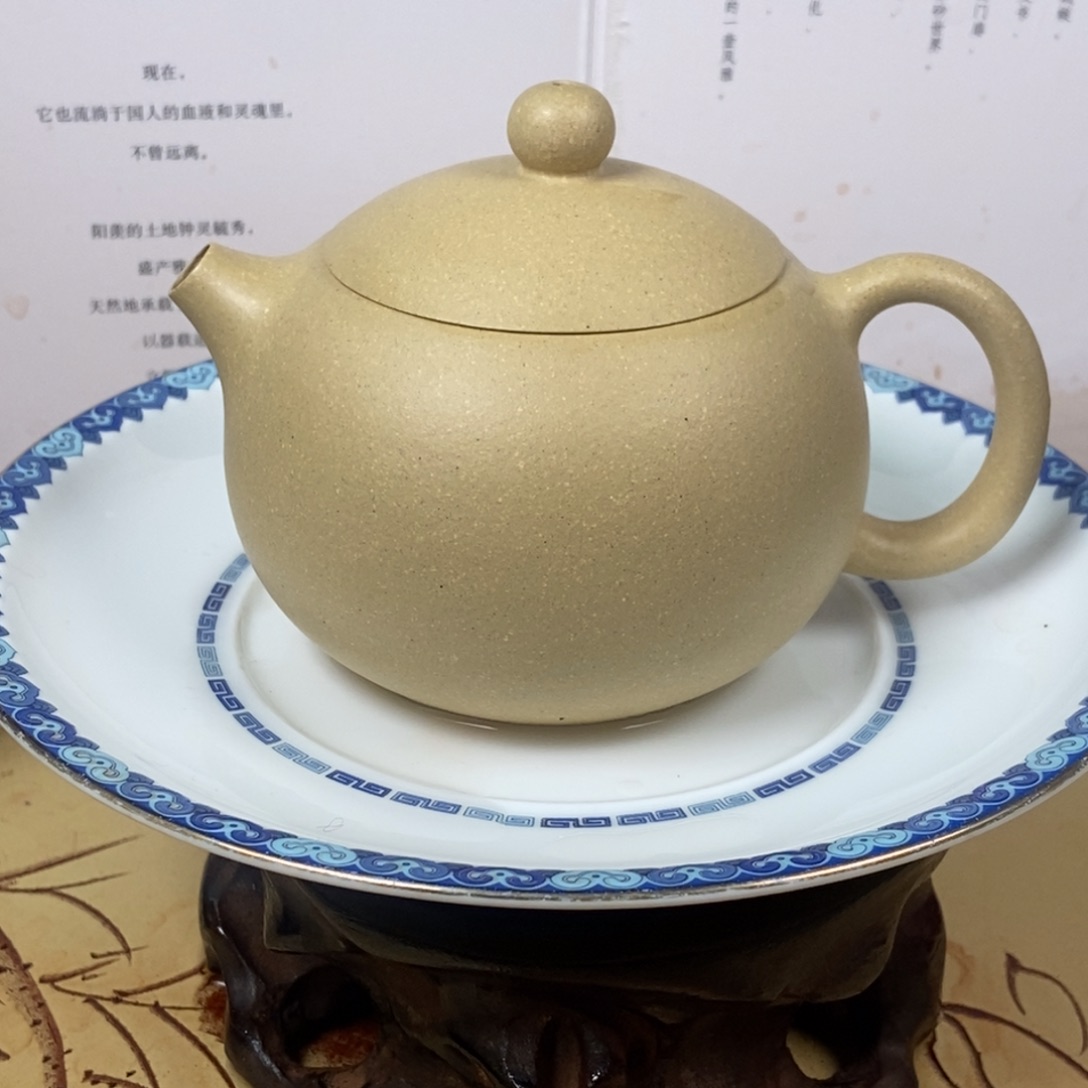 紫砂茶壶大水潭本绿200 容量宜兴紫砂壶