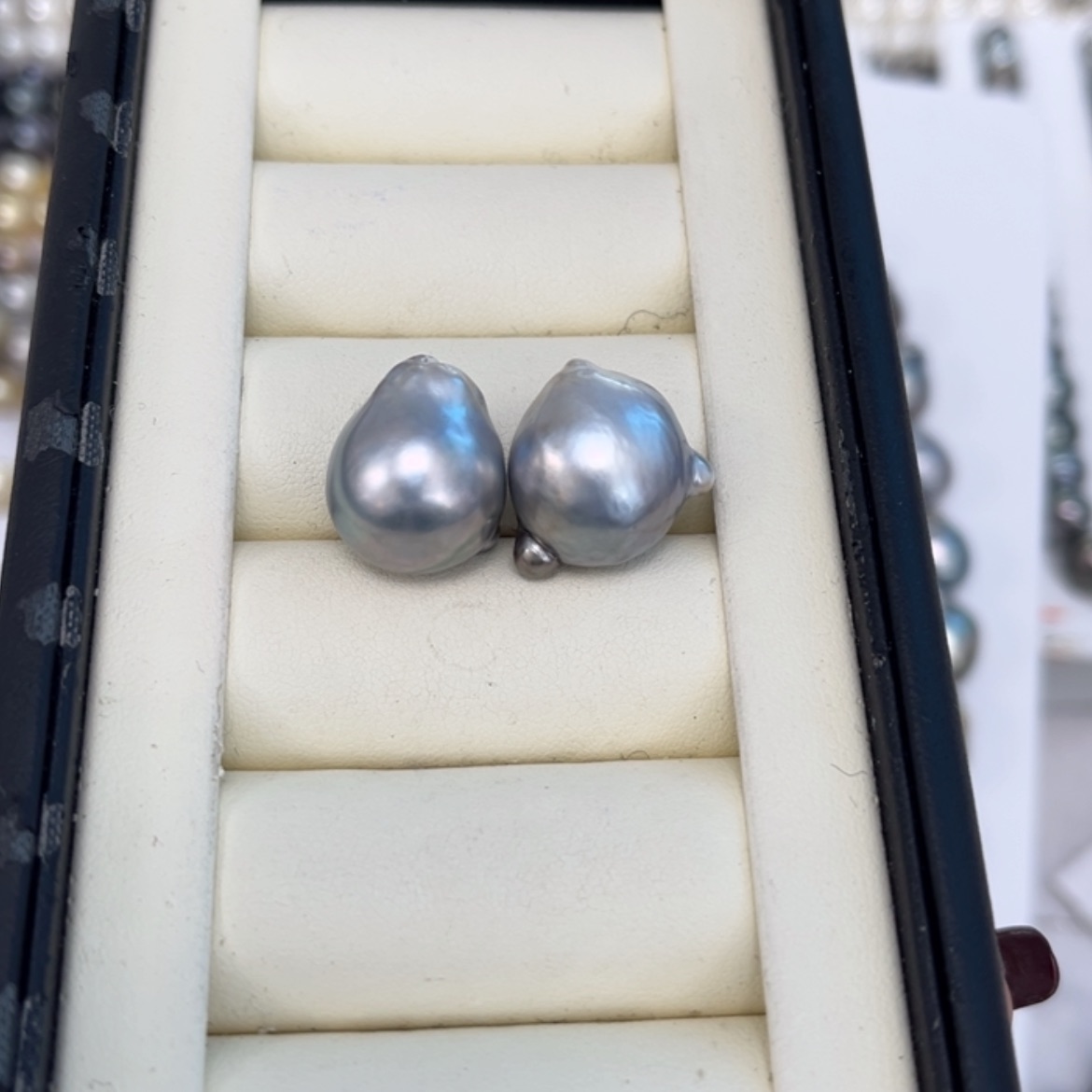 【闪购商品】海水珍珠耳饰未镶嵌园*