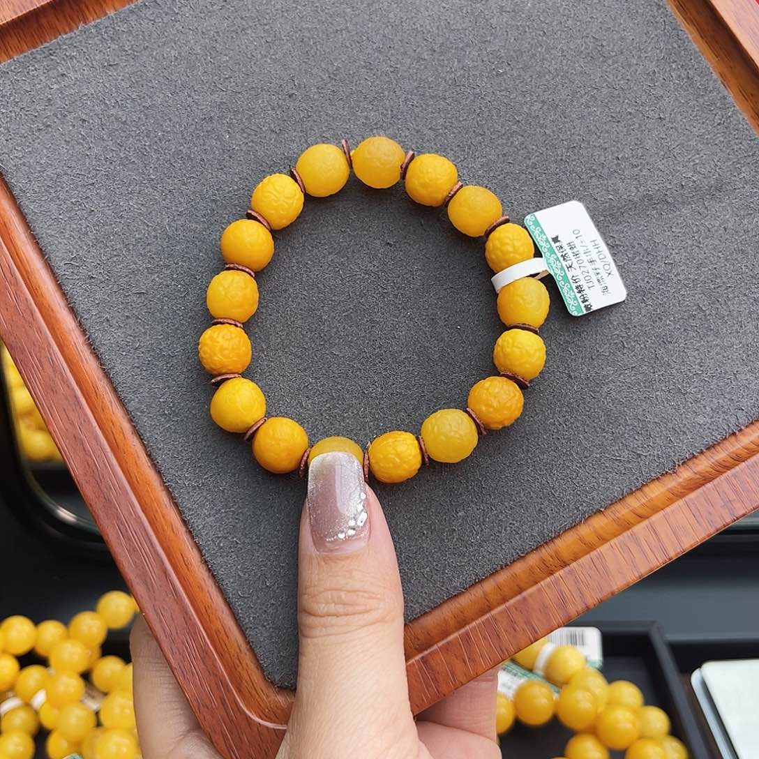 琥珀手链未镶嵌10m海漂