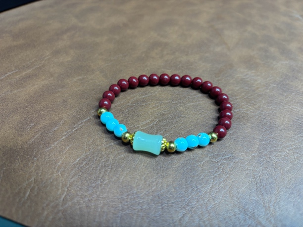 天然红色菩提手串PT001（无礼盒）