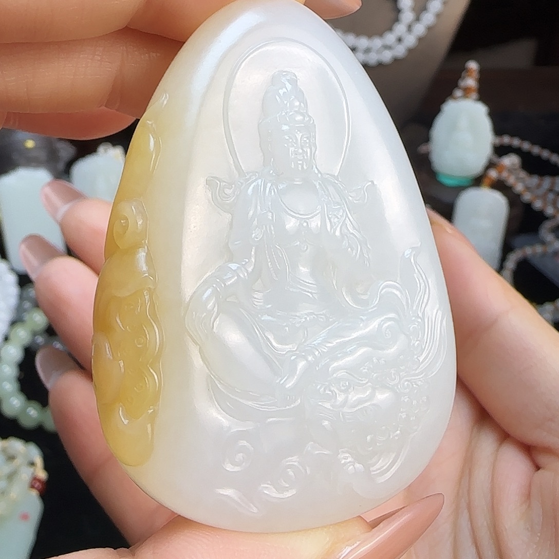 和田玉未镶嵌颈饰定制发货