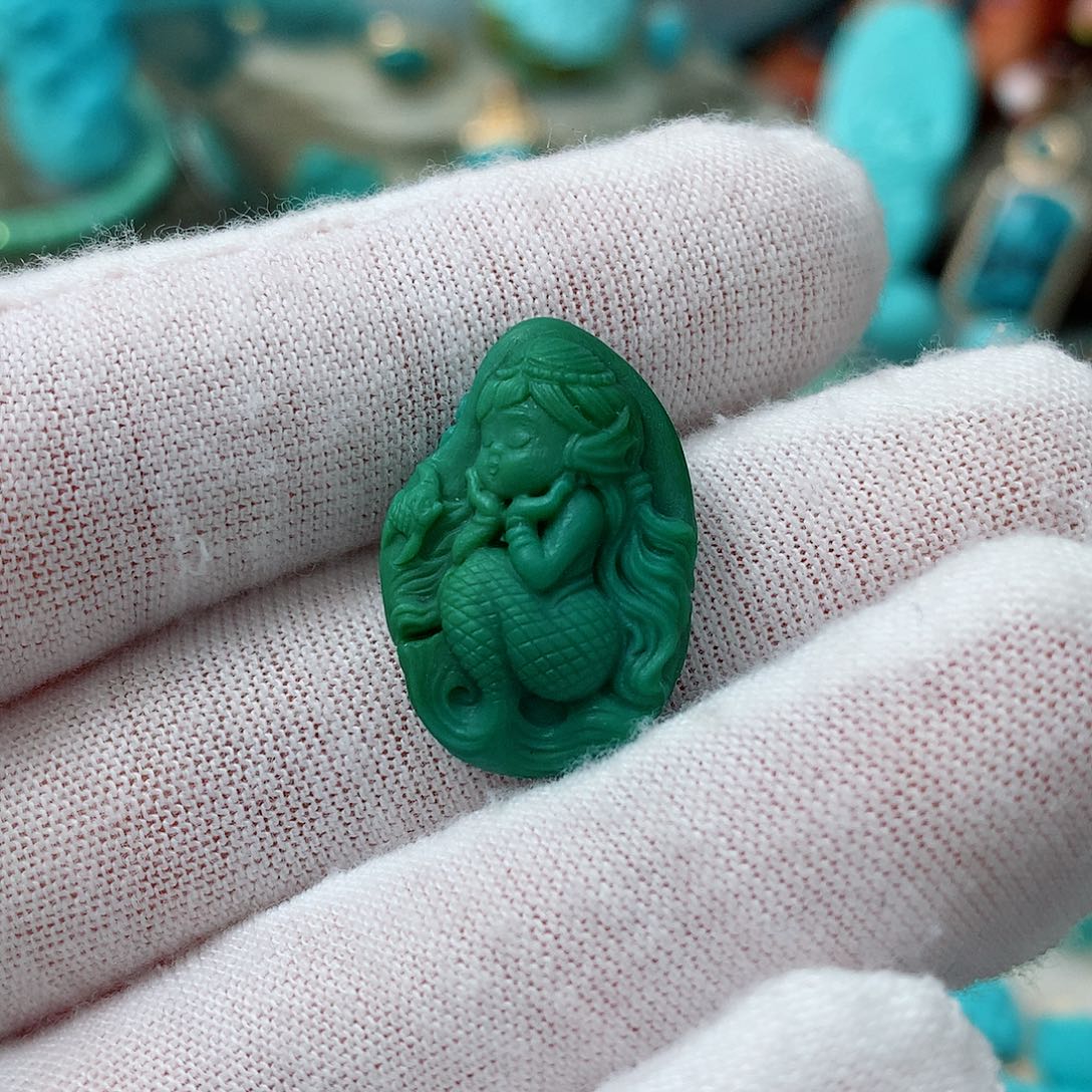 绿松石珠宝奇石未镶嵌