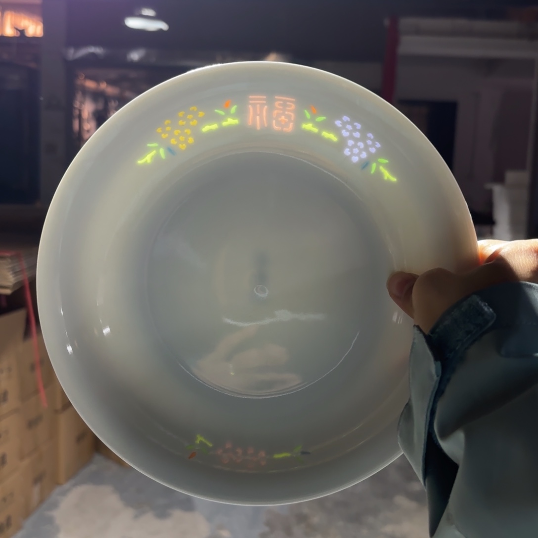 玉瓷景德镇陶瓷两只微瑕