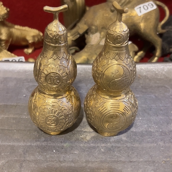 黄铜摆件，文房工艺品摆件