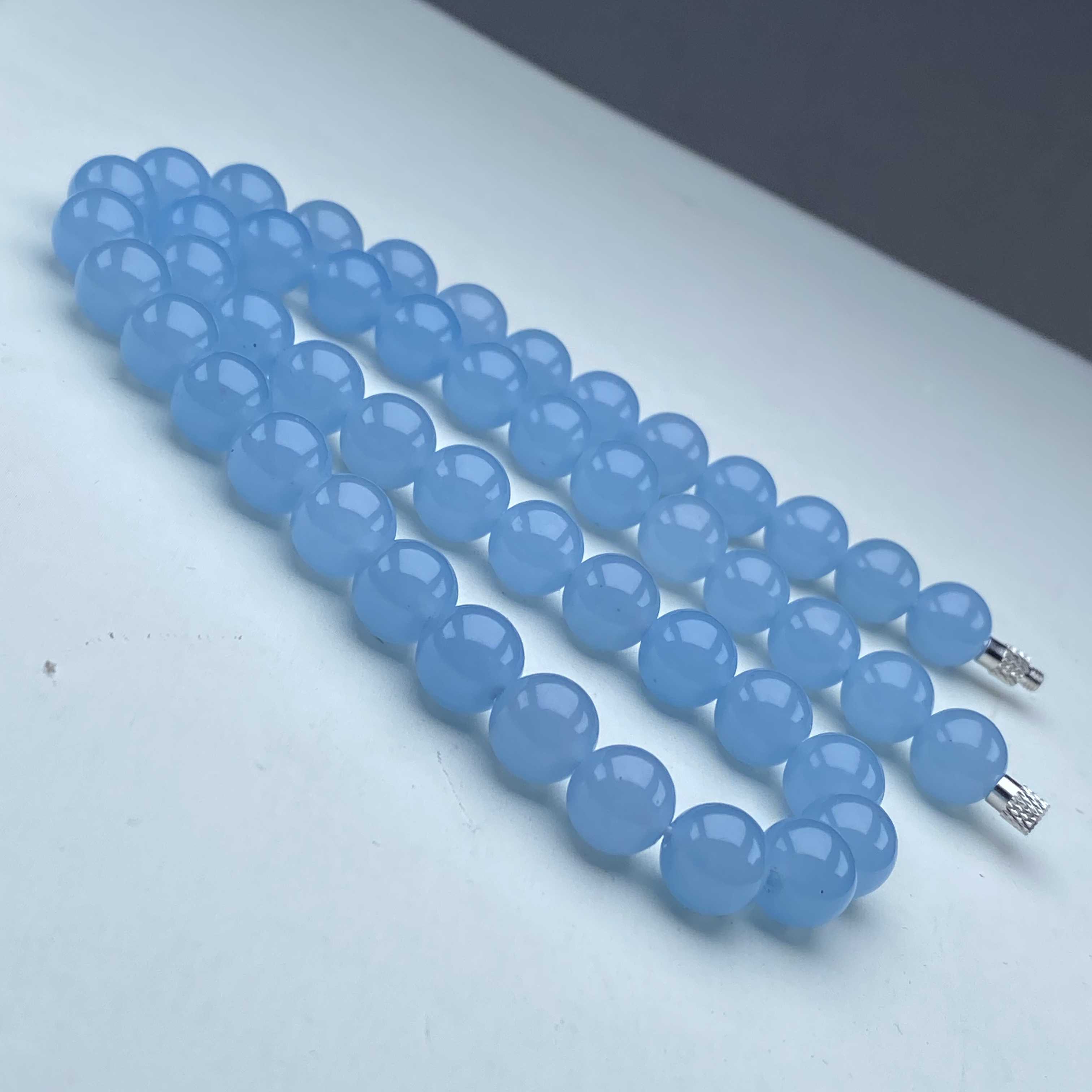 44号精品高货海蓝项链10mm多样性发一件