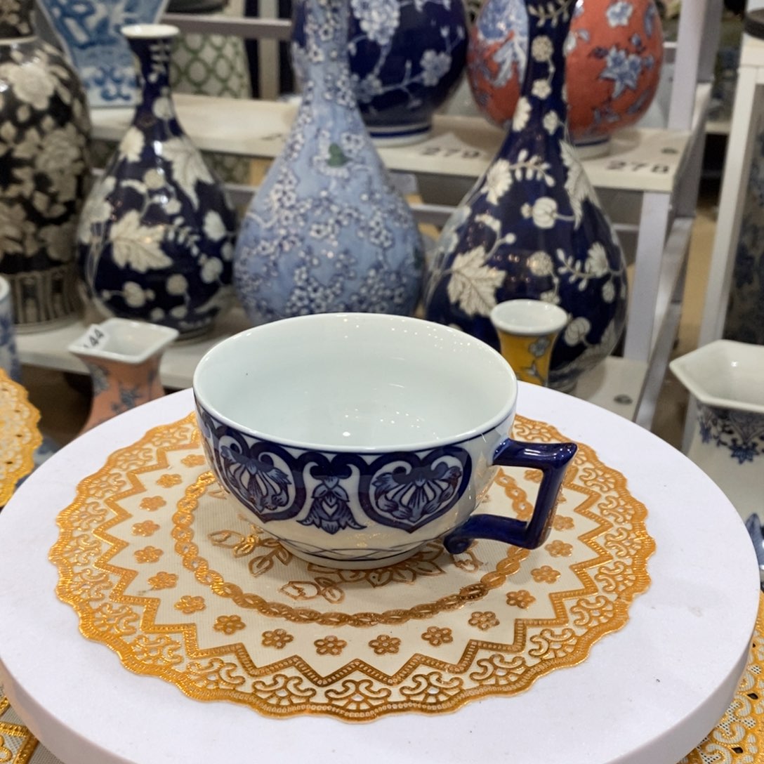 【闪购商品】摆件青花瓷咖啡杯福利一个