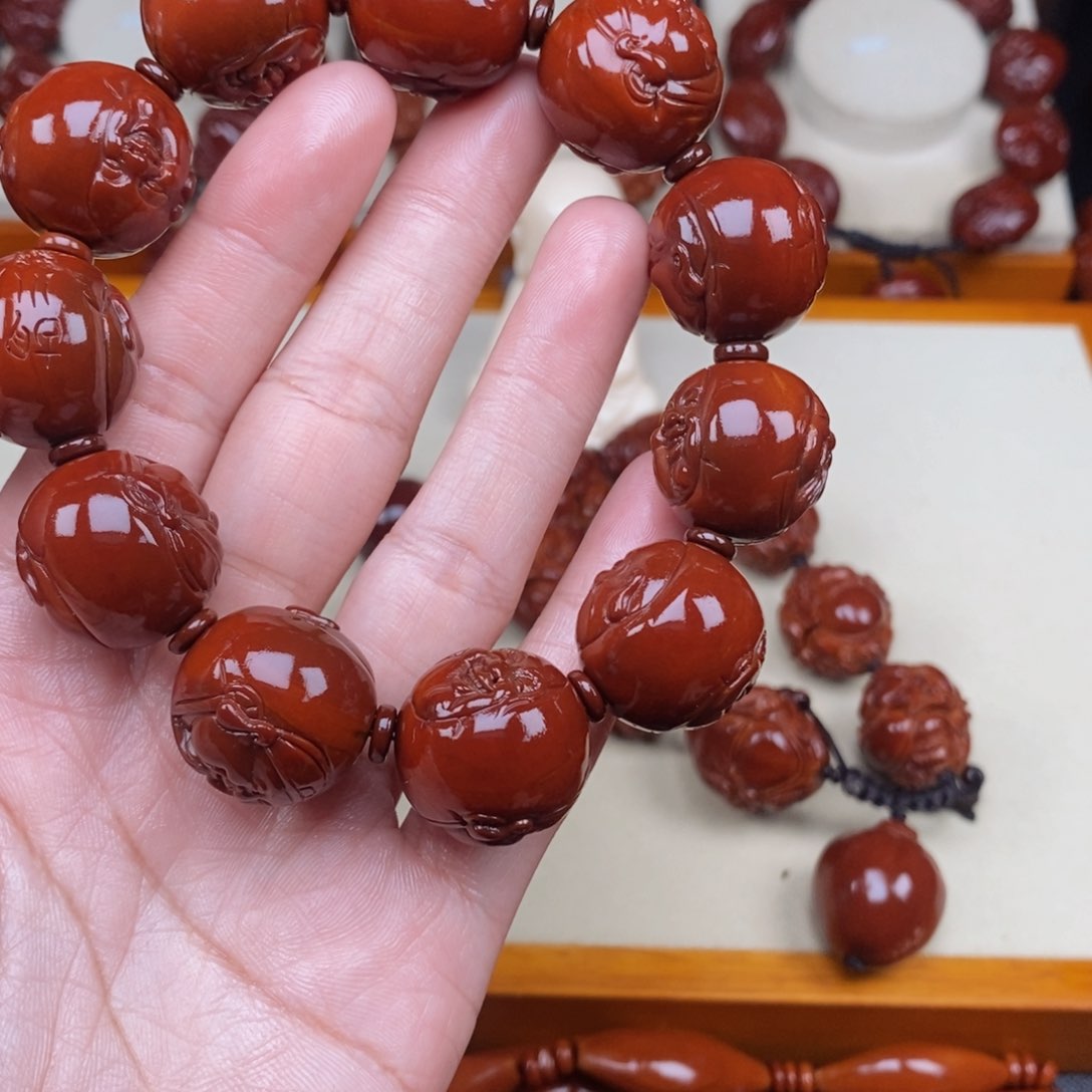 橄榄核吊坠羽*翟财迷财迷