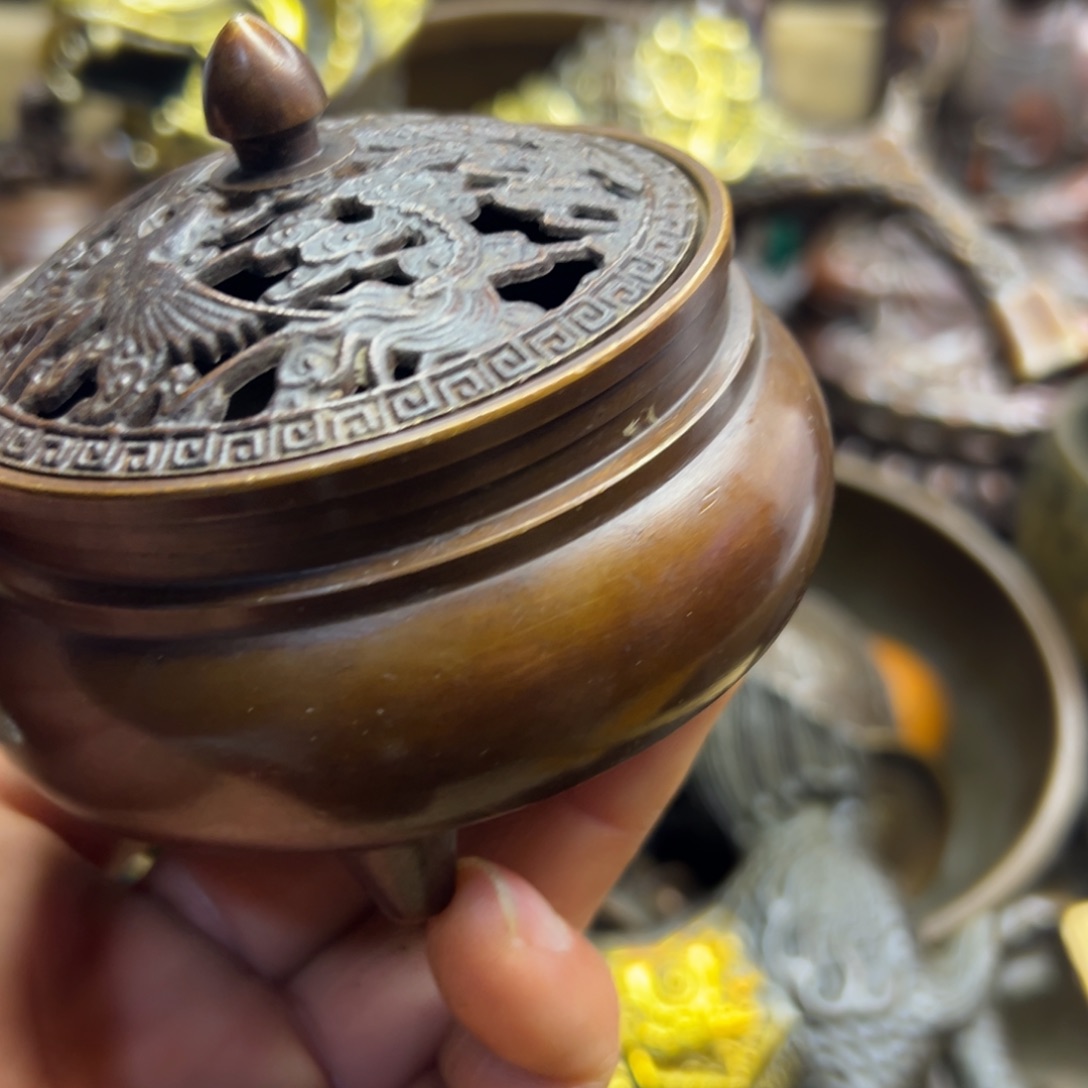 铜摆件欢迎欢迎你