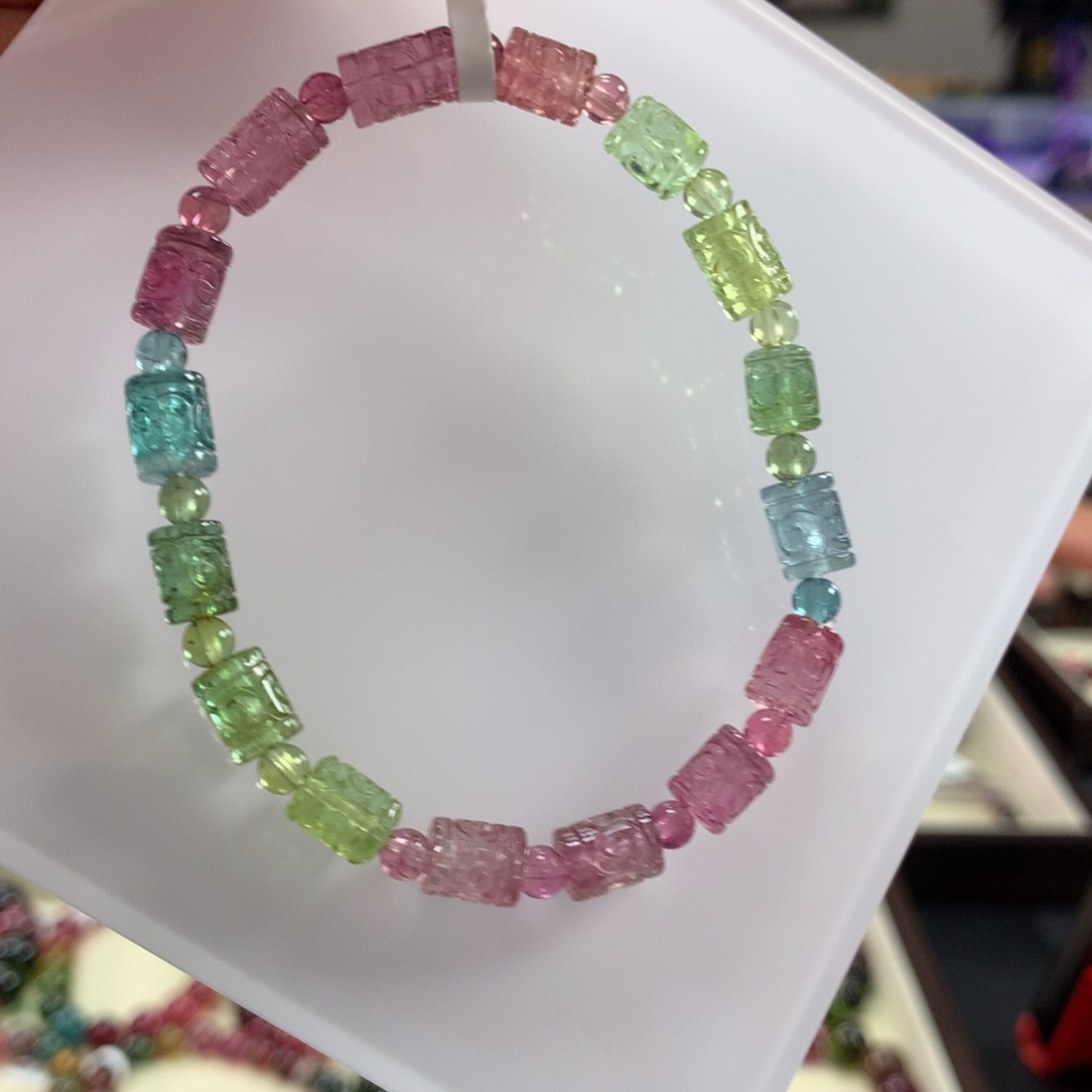 碧玺手链未镶嵌手链