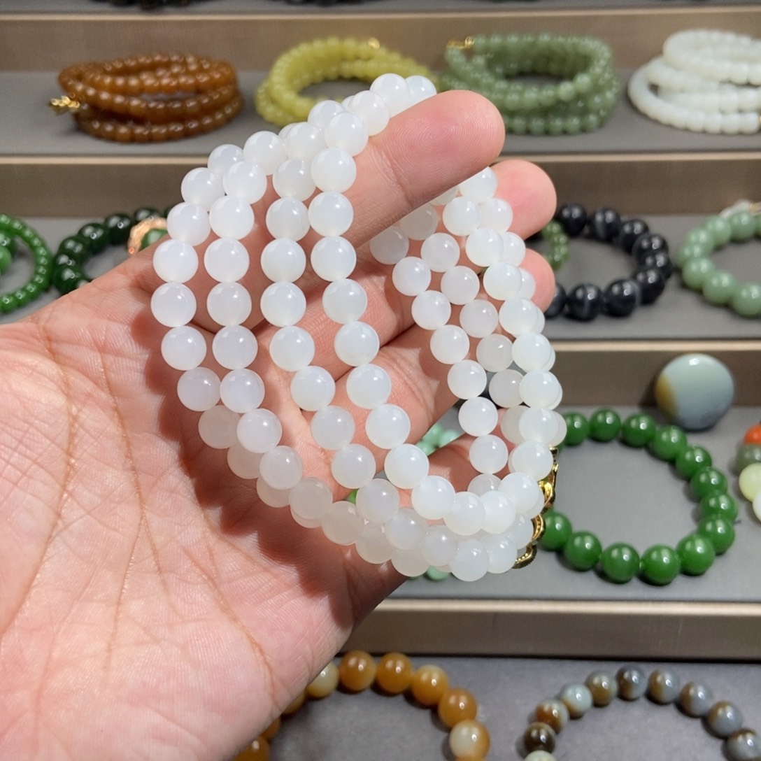 和田玉手链未镶嵌