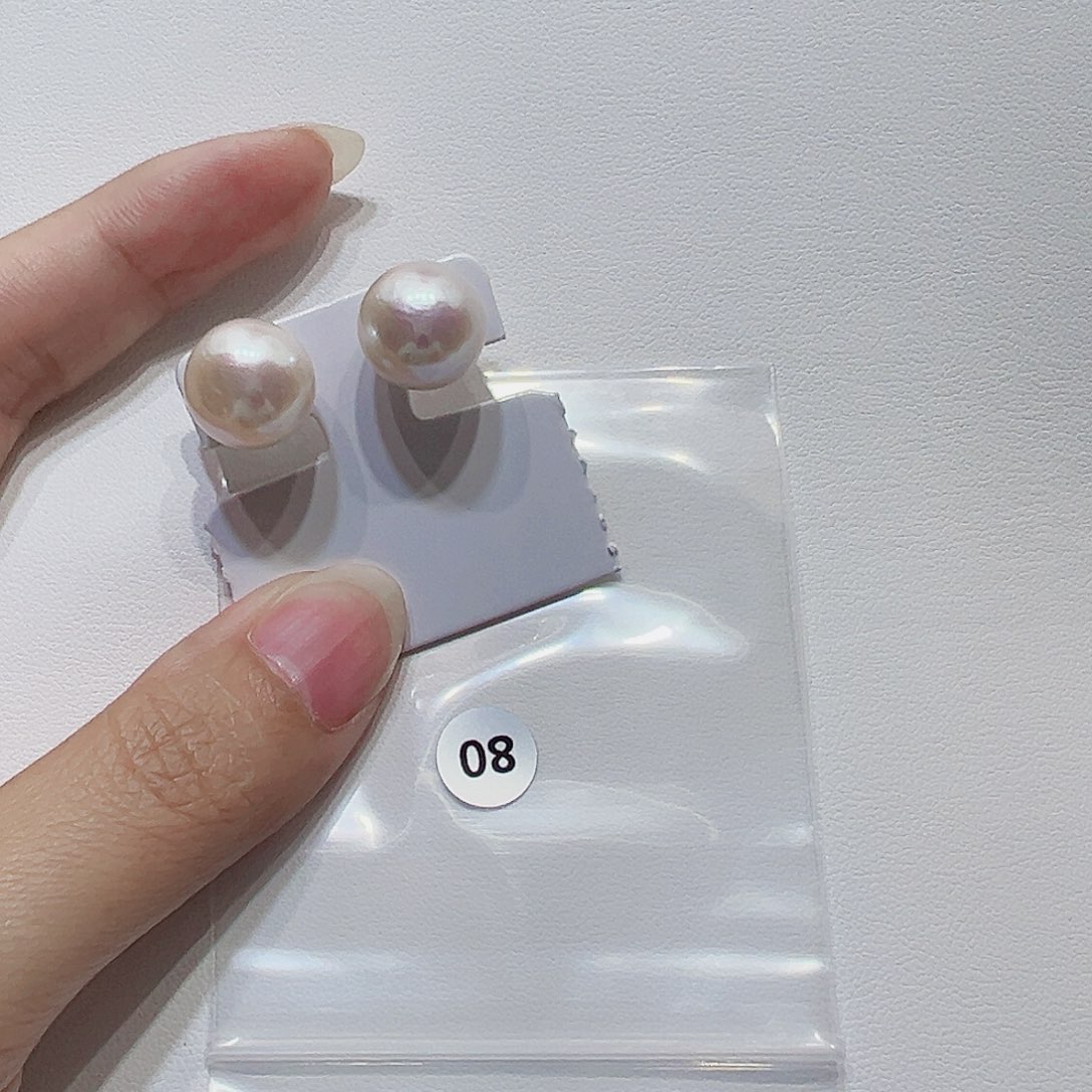 银S925镶嵌淡水珍珠耳饰