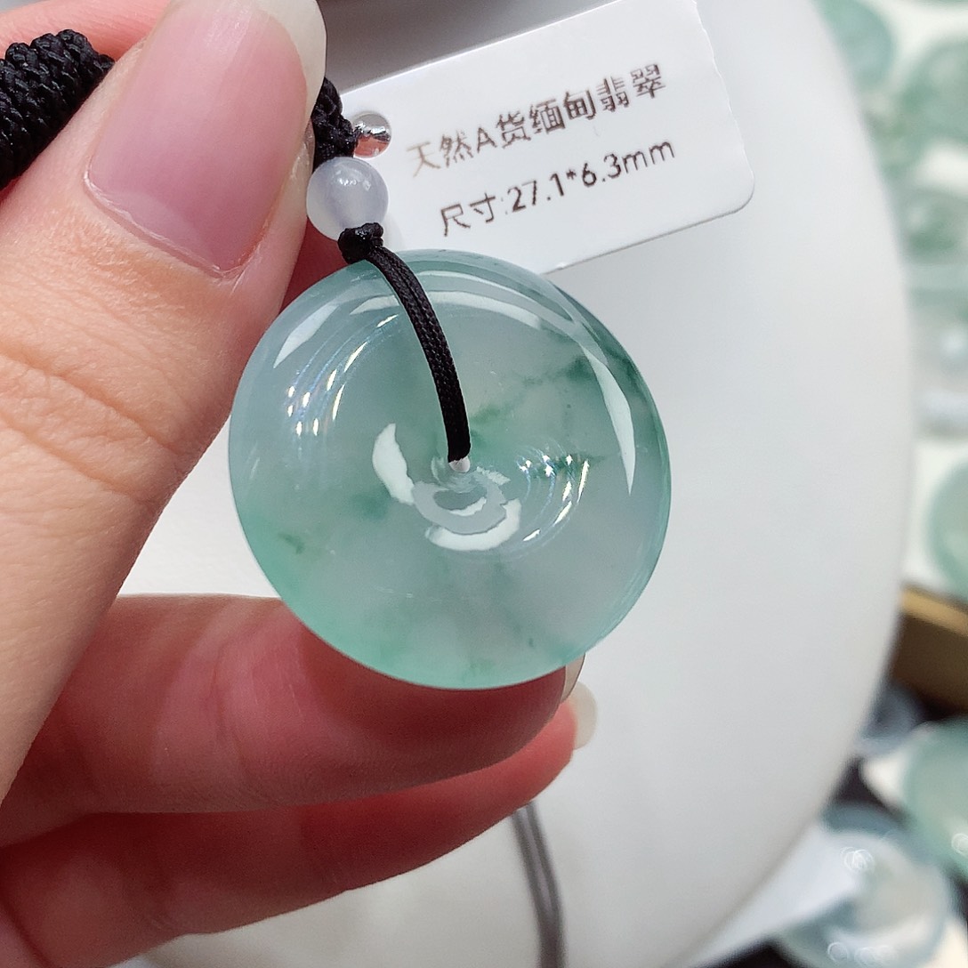 颈饰未镶嵌翡翠编号119，27.1/6.3