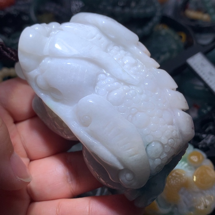 翡翠颈饰未镶嵌保真天然A货翡翠