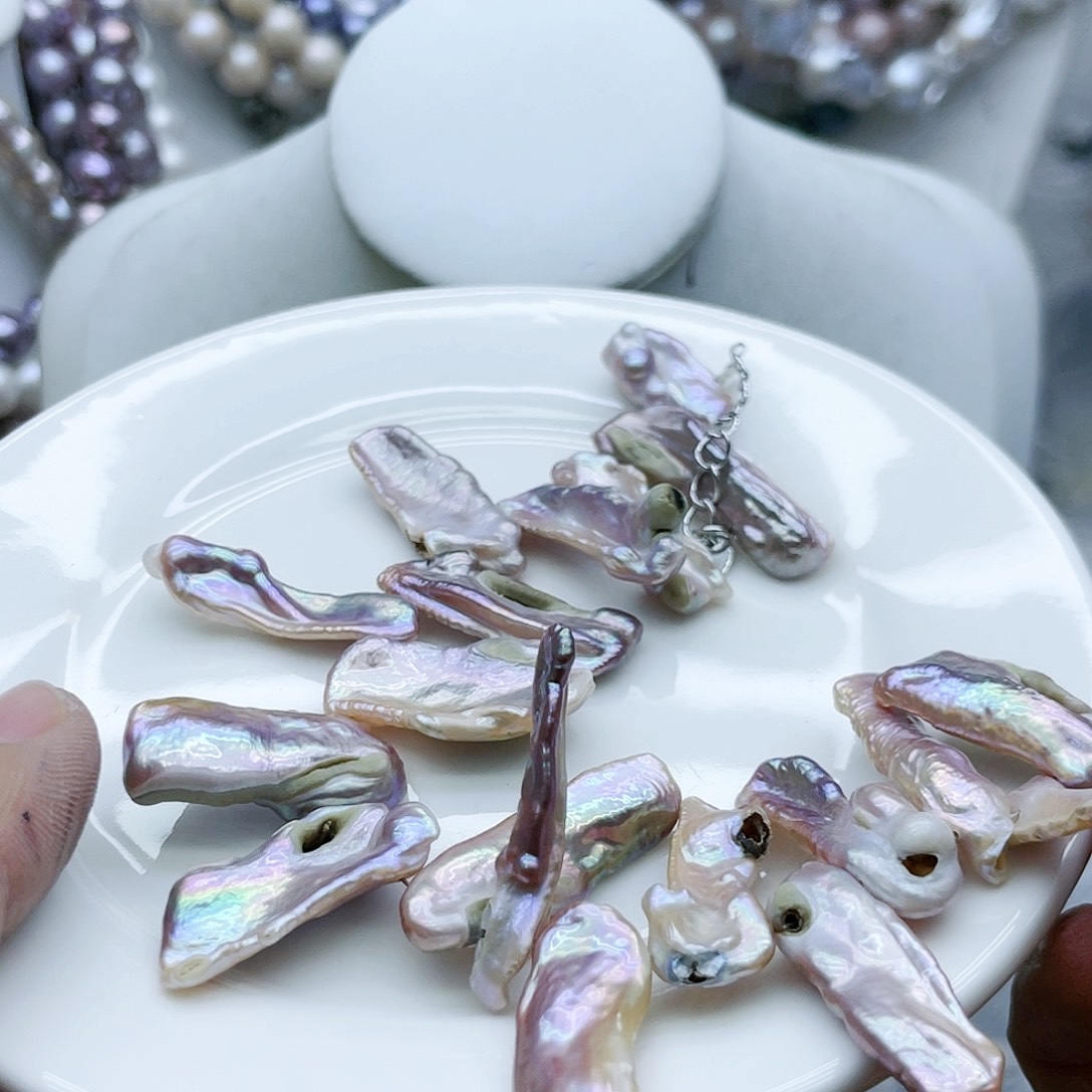 淡水珍珠颈饰钛钢