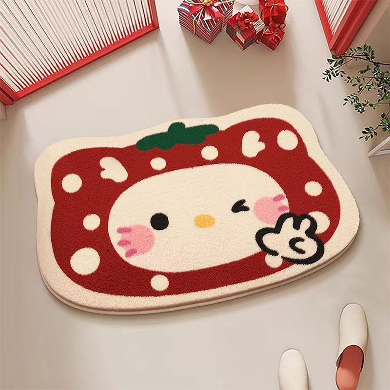 hellokitty地毯可爱卡通仿羊绒浴室地垫仿羊绒吸水垫厕所门口地毯