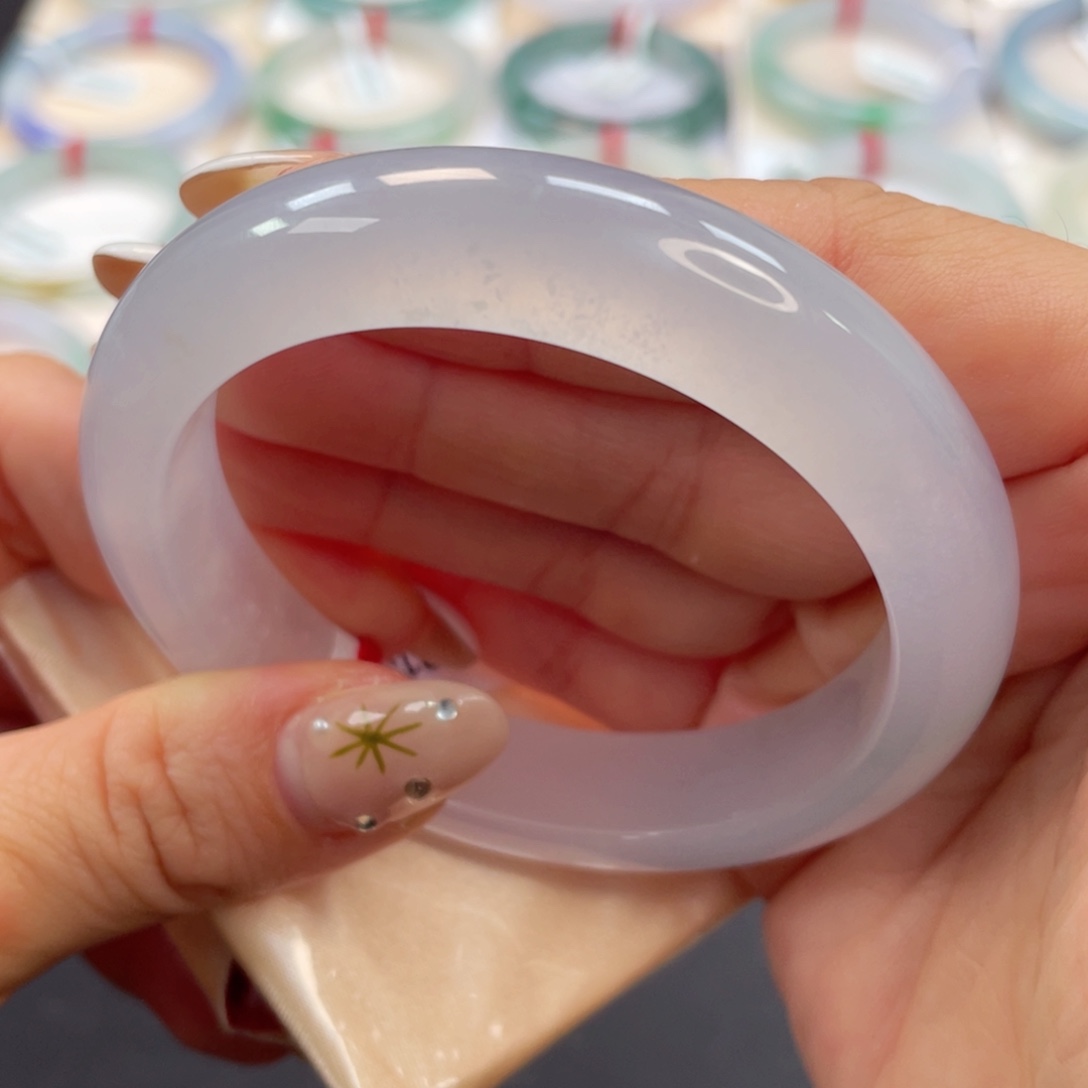 未镶嵌手镯翡翠三*粉杠灯泡分单