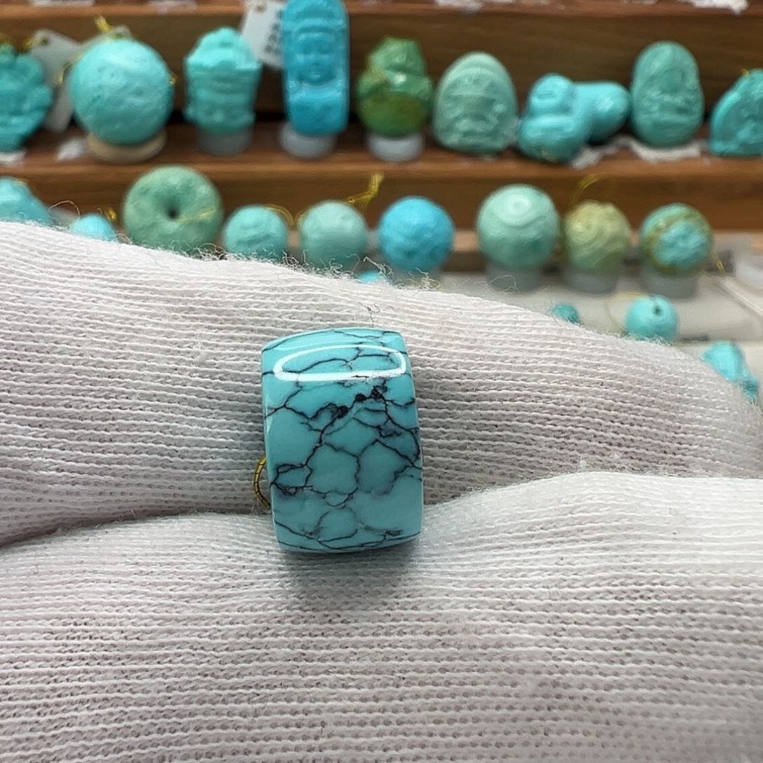 绿松石直切珠 未镶嵌