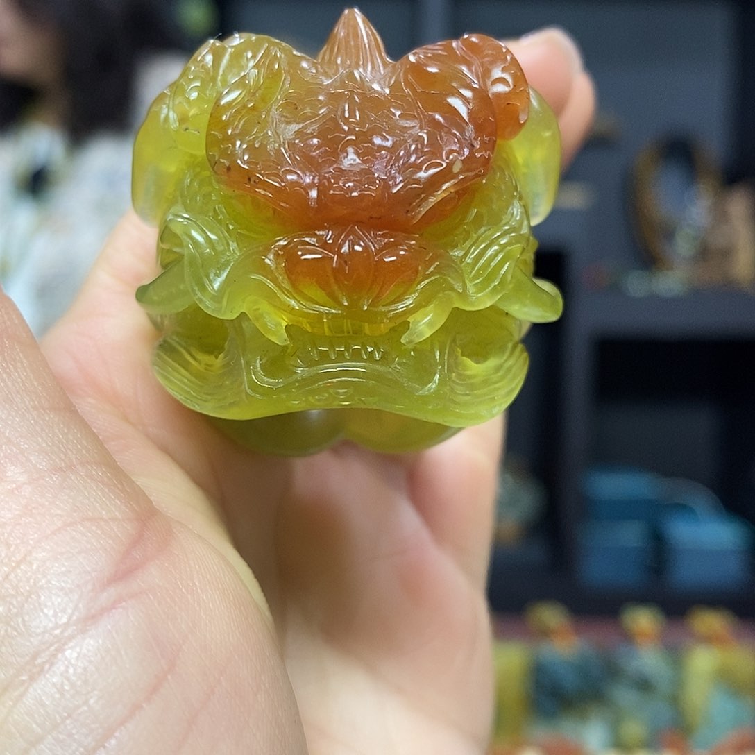 未镶嵌岫玉挂件戒指一****6