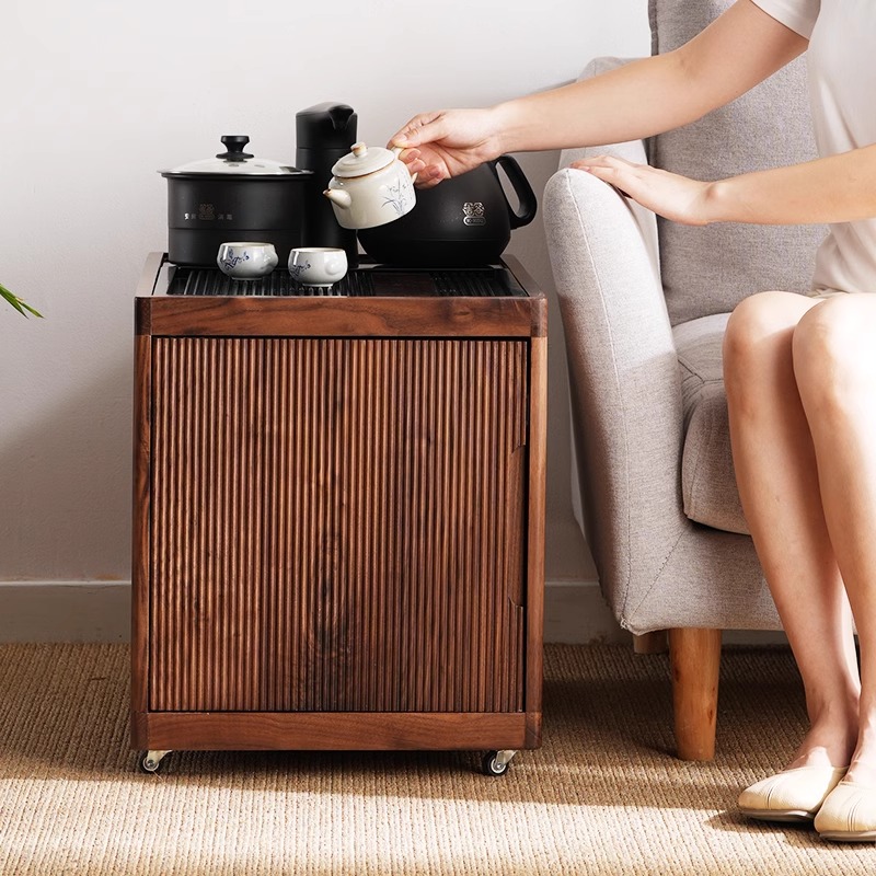 北美胡桃木整装矮柜