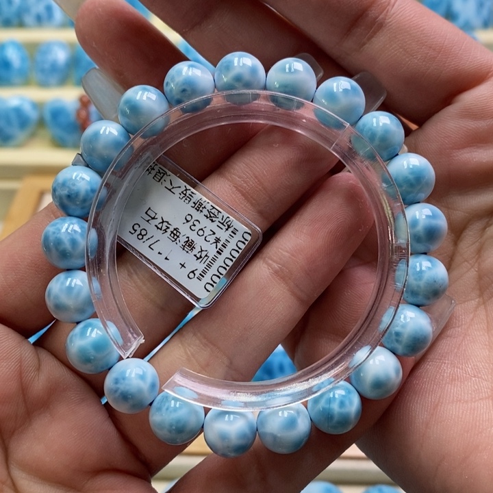 针钠钙石（海纹石）未镶嵌手链