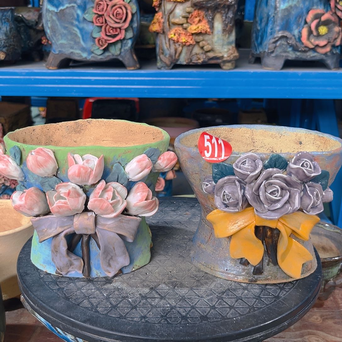 扬***扬微瑕511 号陶然花器手工花盆