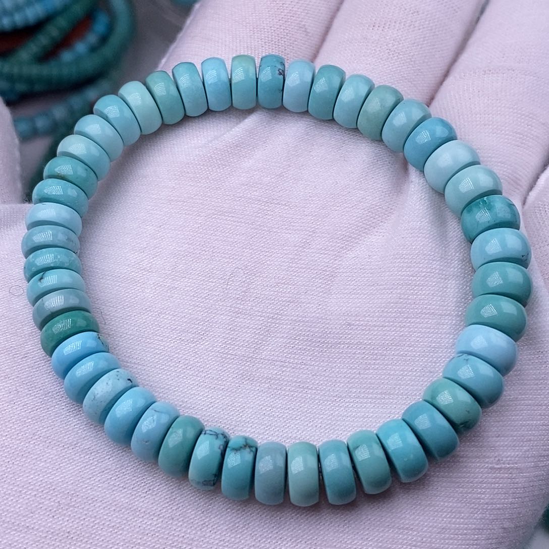 绿松石未镶嵌珠宝奇石7.5mm