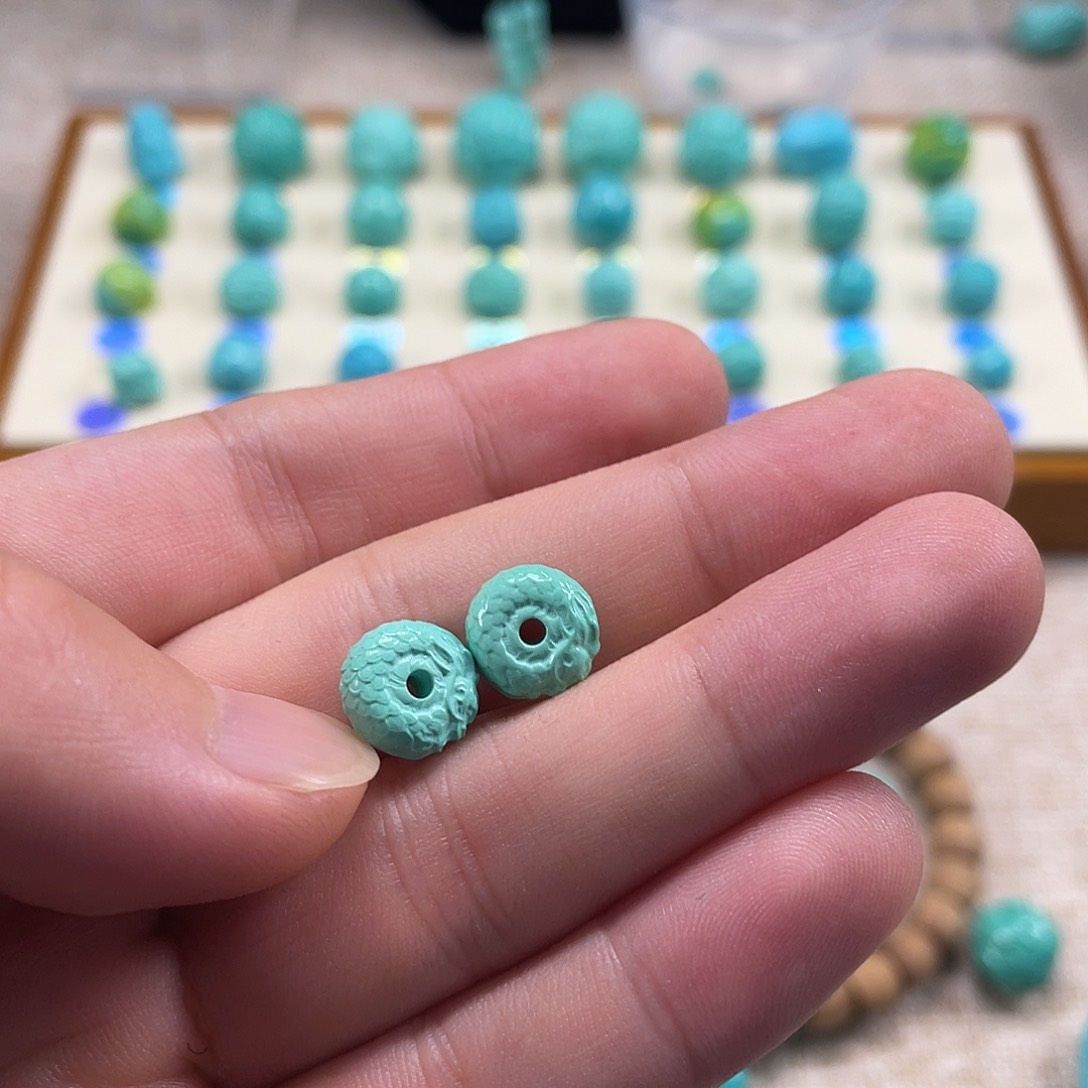 原生态湖北松配饰，直径10