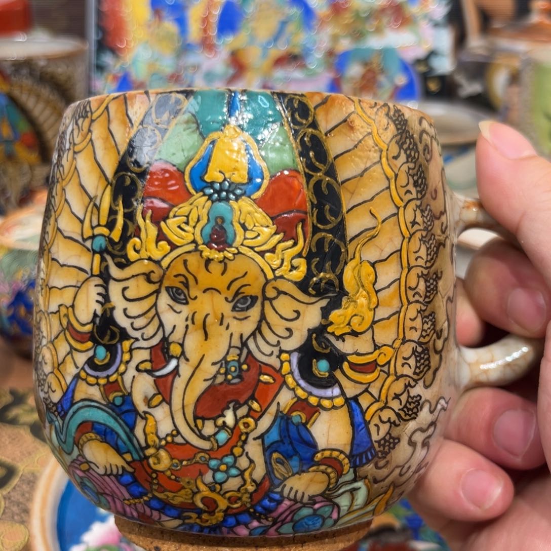 手工制作象神马克杯