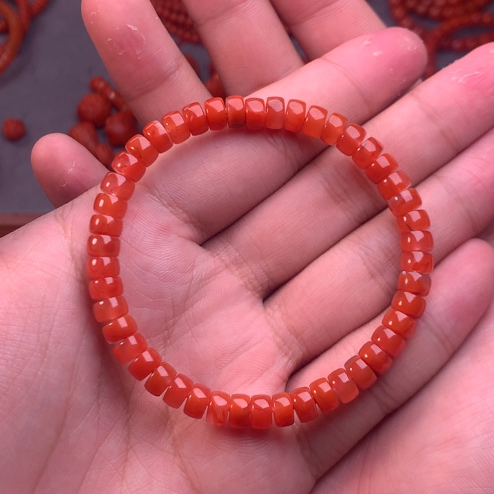 【闪购商品】未镶嵌配饰南红玛瑙卡6mm