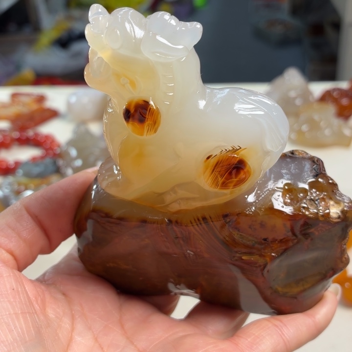 玛瑙/玉髓未镶嵌吊坠(不含链)