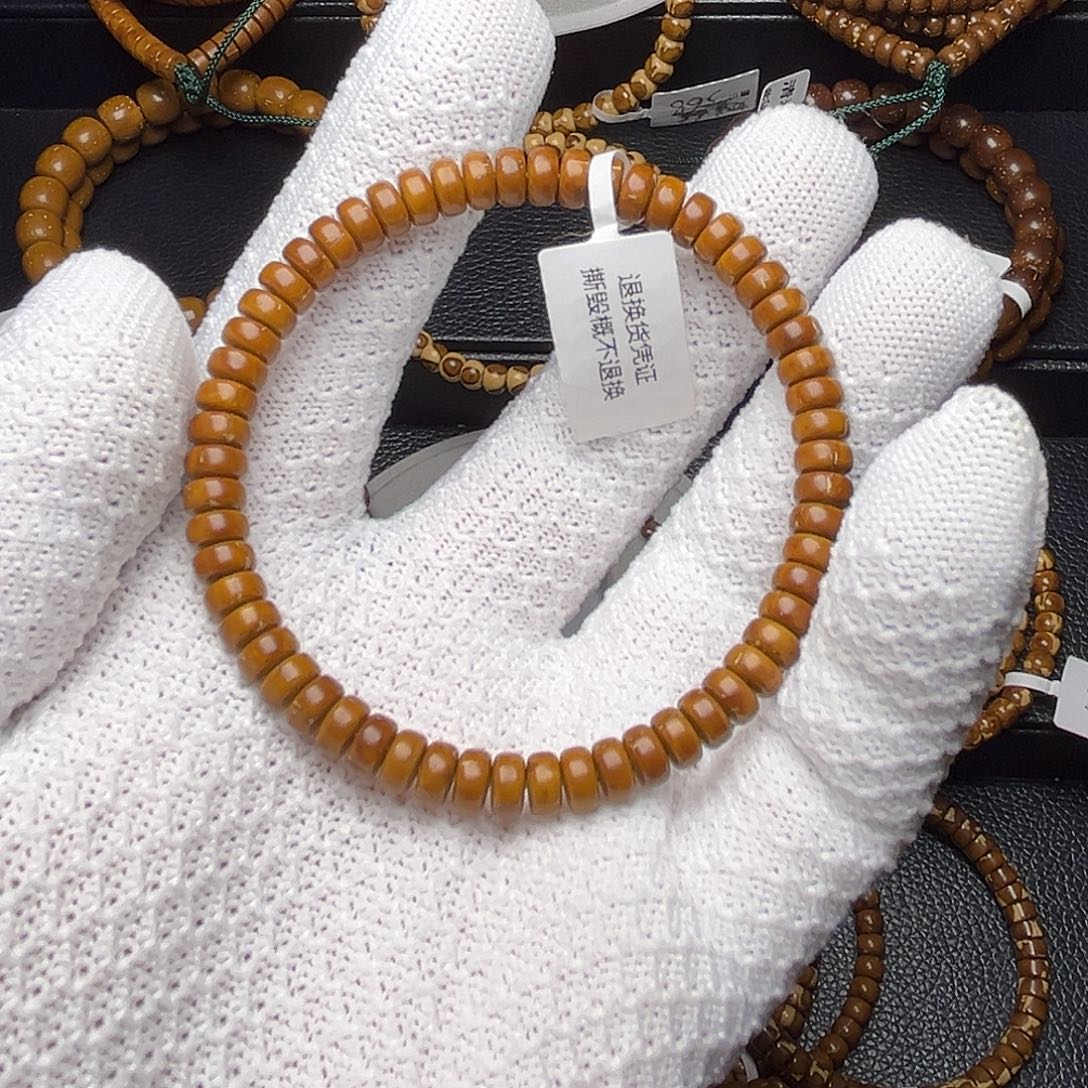 紫金鼠手串纯肉纯色药片微倒角6.5尺福利精工暴力归圆