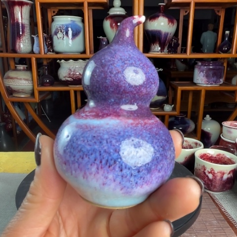 牛家钧窑牛自恒老师钧瓷瓶
