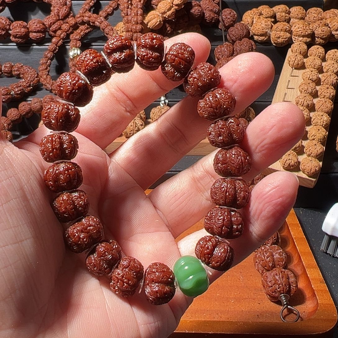 国***工金刚菩提手串梅花祥云13尺寸梅花祥云