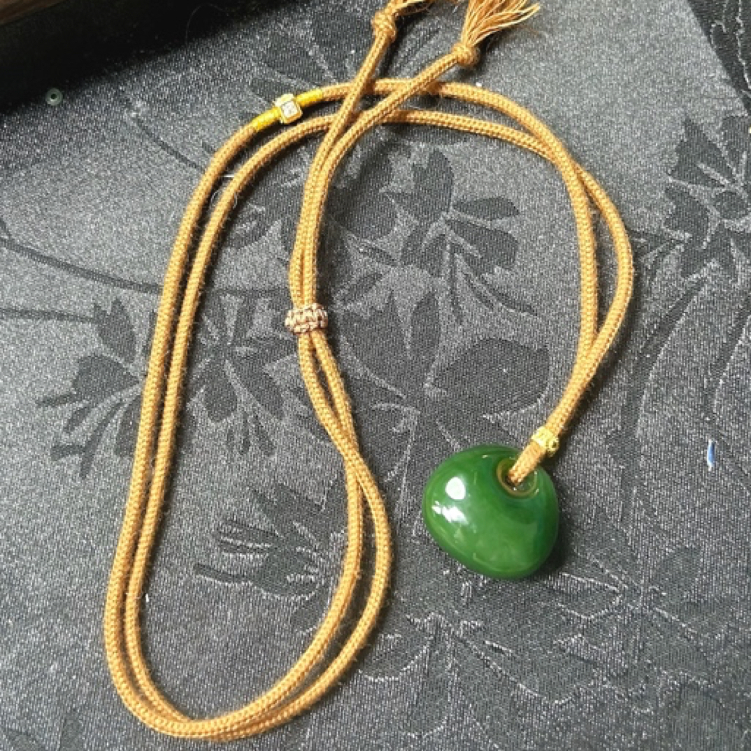 俄碧 红皮 公主扣吊坠 高品