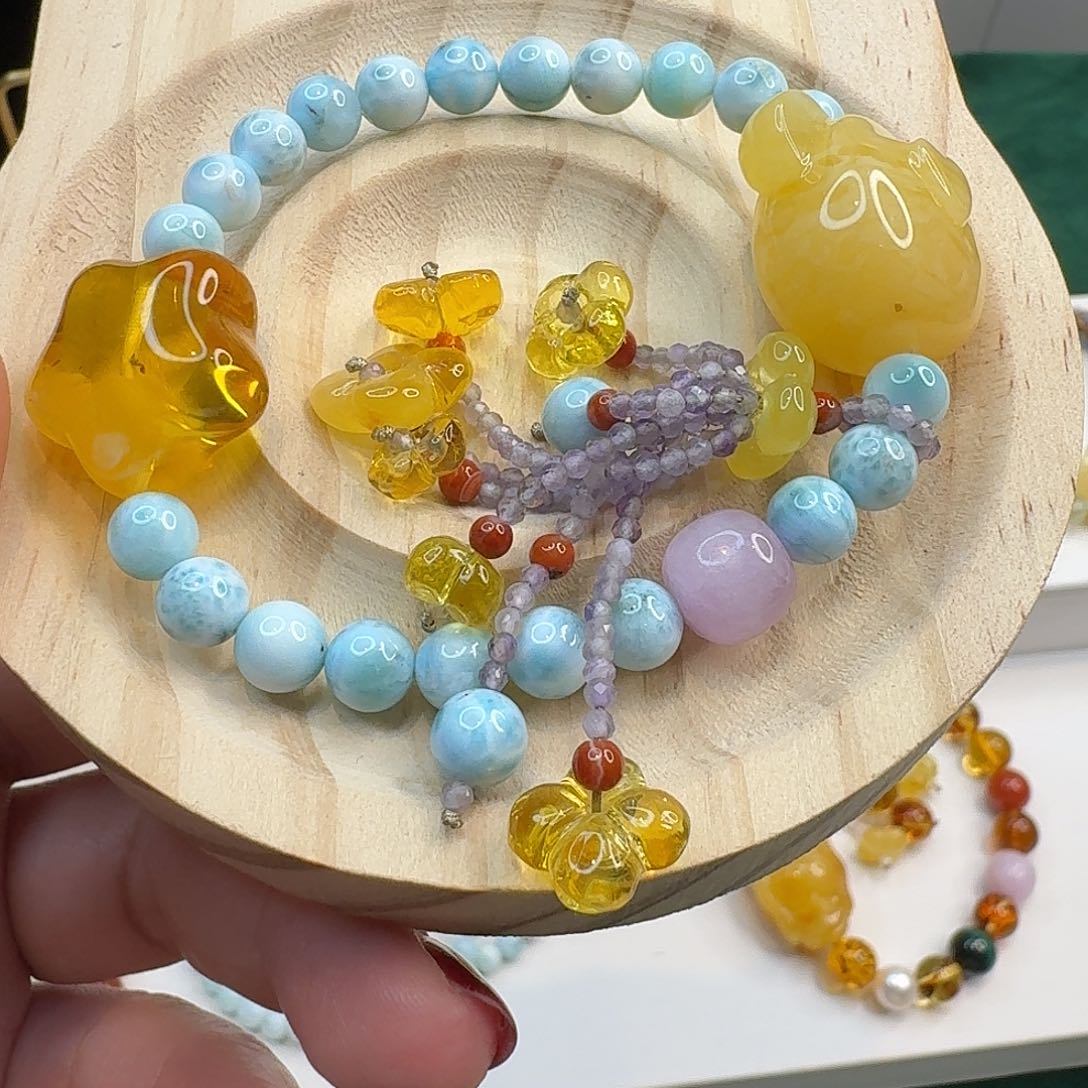 琥珀手链未镶嵌琥珀手串