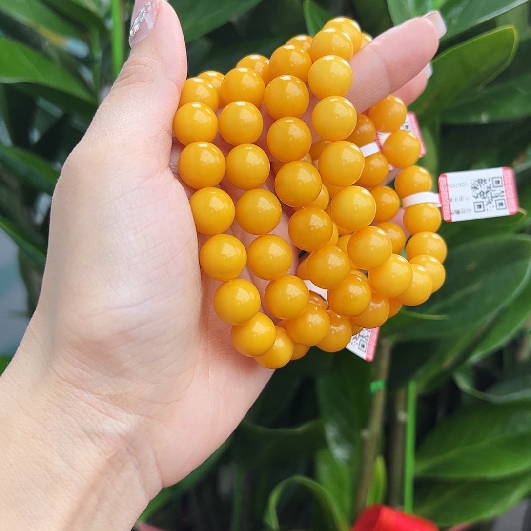 琥珀手链未镶嵌11m多样性发了其一