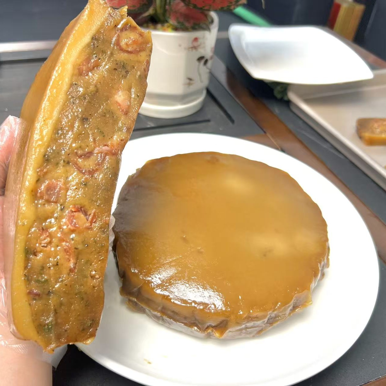 湛江特产 湛江徐闻机粽饼1.6斤（试吃装）半甜咸口味粿  米果 年糕 