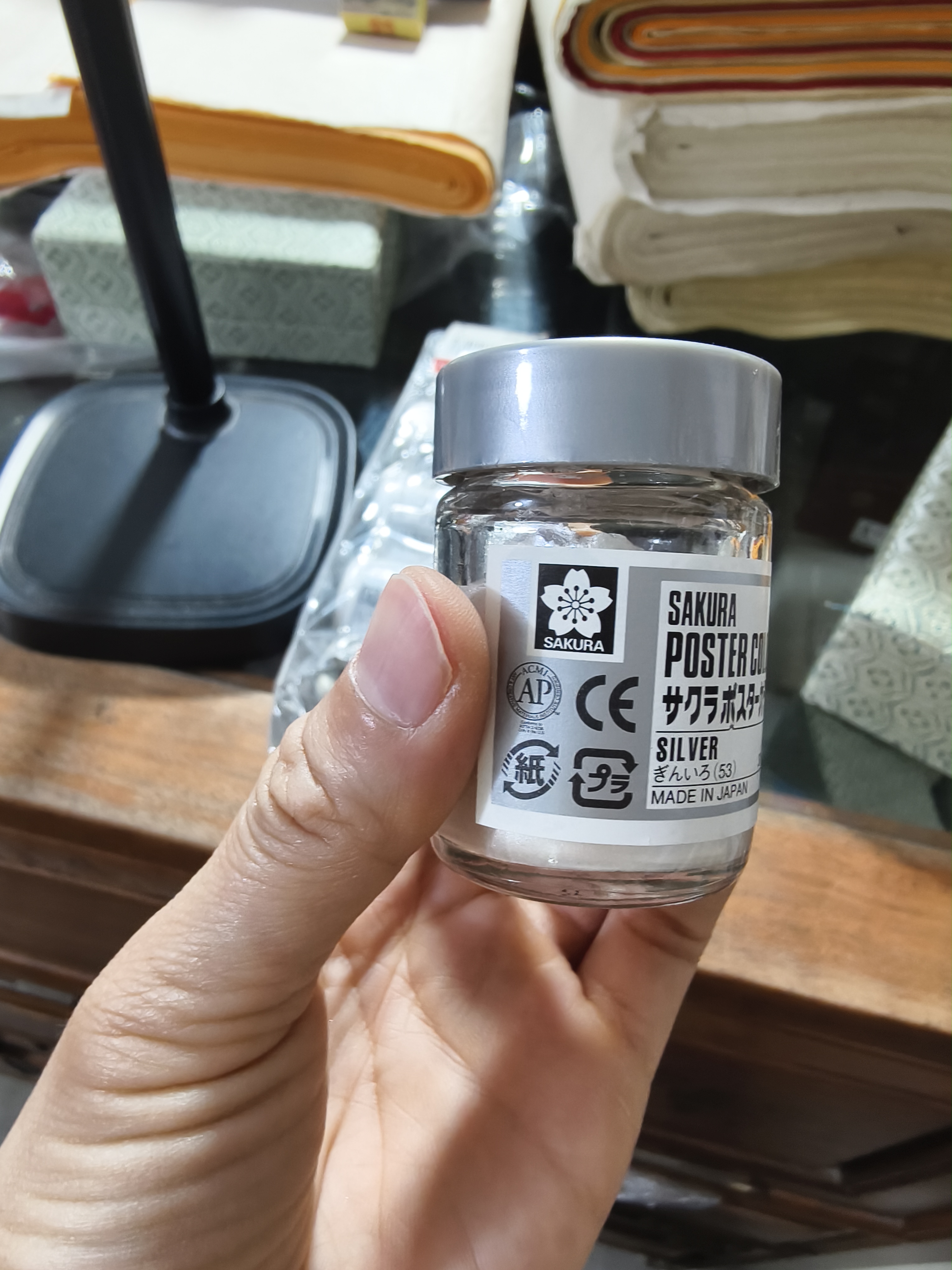 银色膏状水粉颜料用于绘画书法点缀抄经等拍一发二