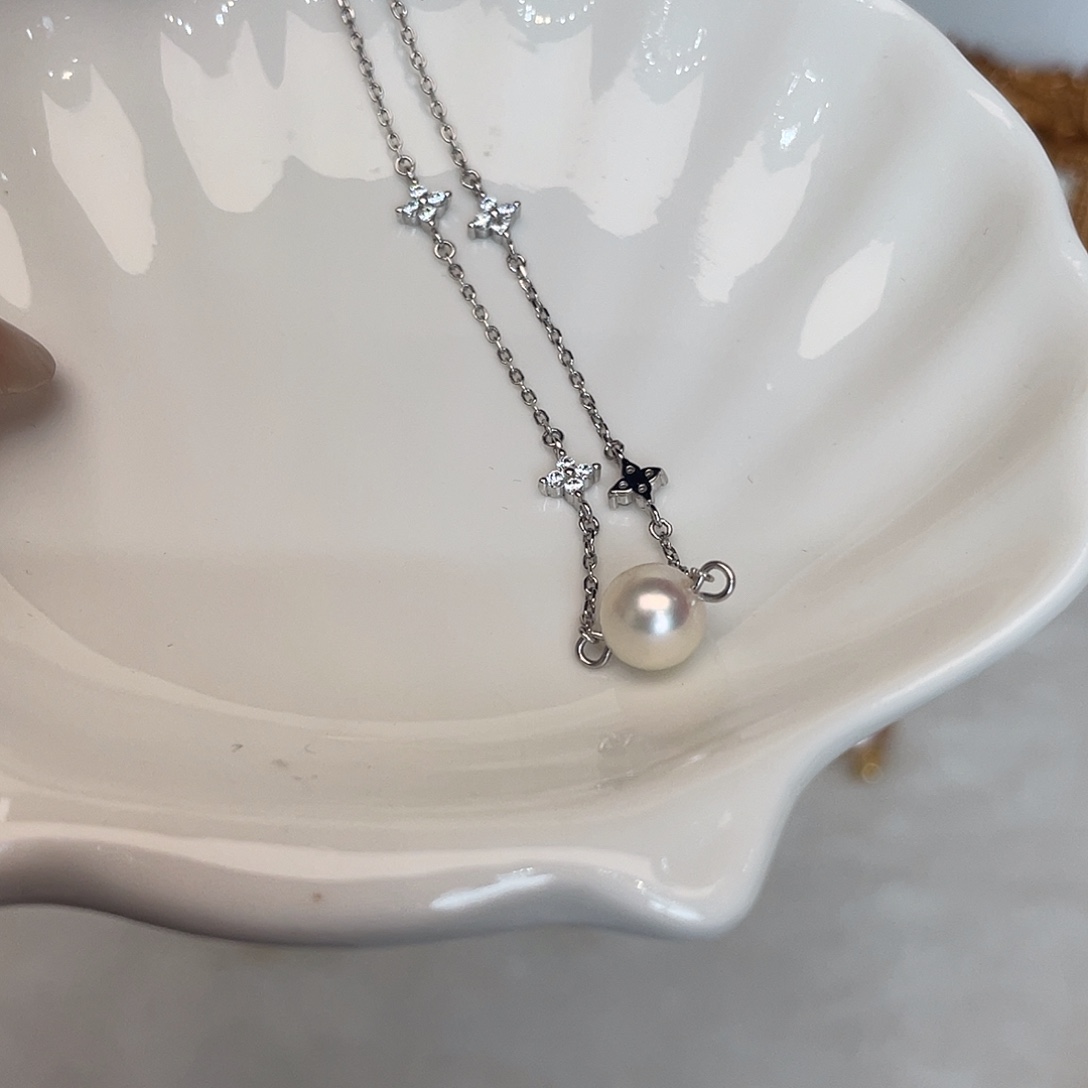 海水珍珠手绳银S925镶嵌