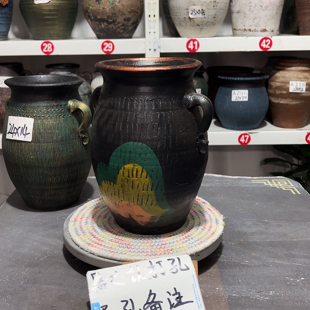 红陶8号彩绘无孔备注