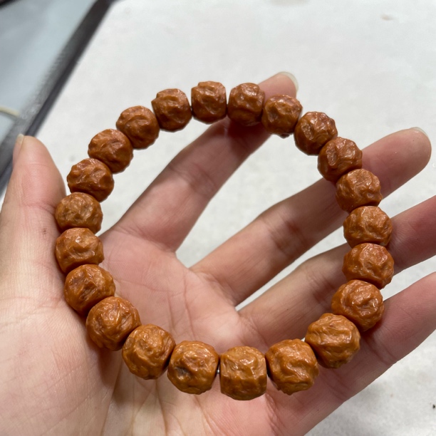 K21【龙蛇之变】猴头核桃单圈手串