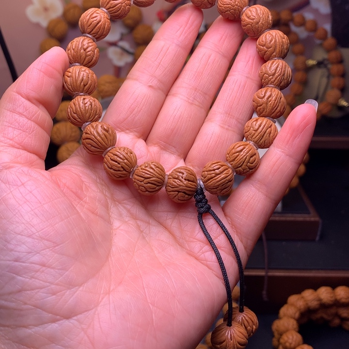 桃核手串龙纹桃核7