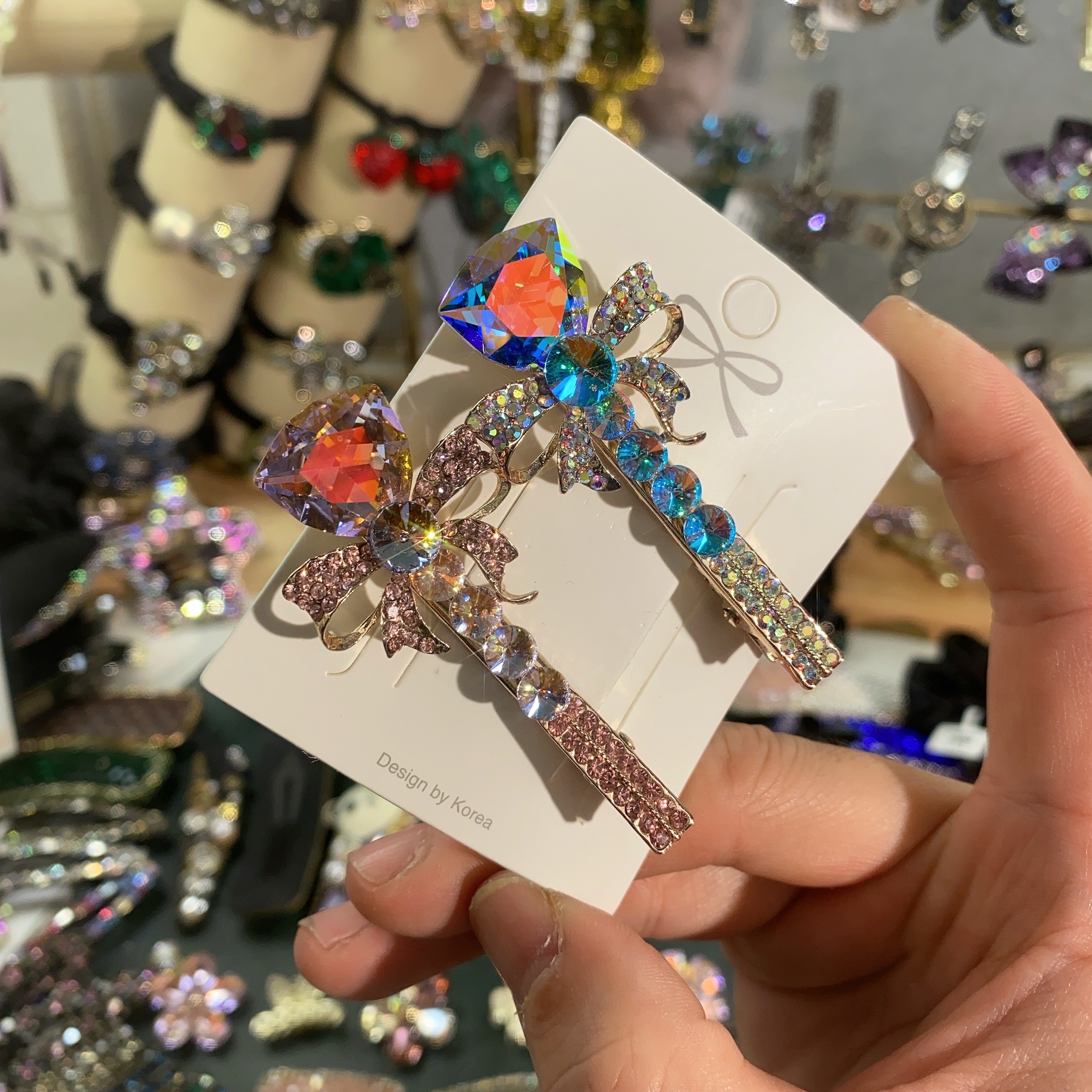 YS01-新款-高定-小花-鸭嘴夹