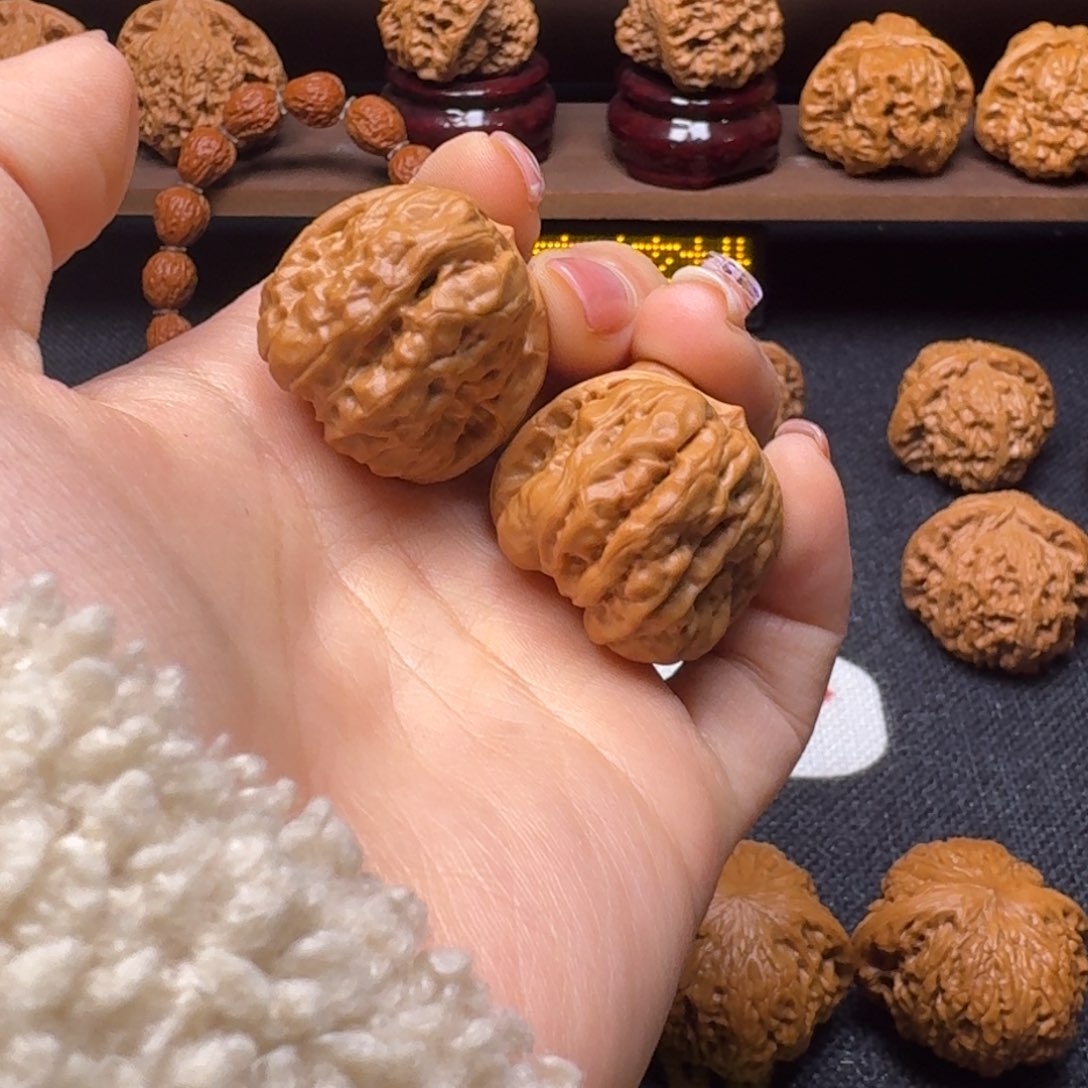 文玩核桃吊坠30哈蟆头手捻