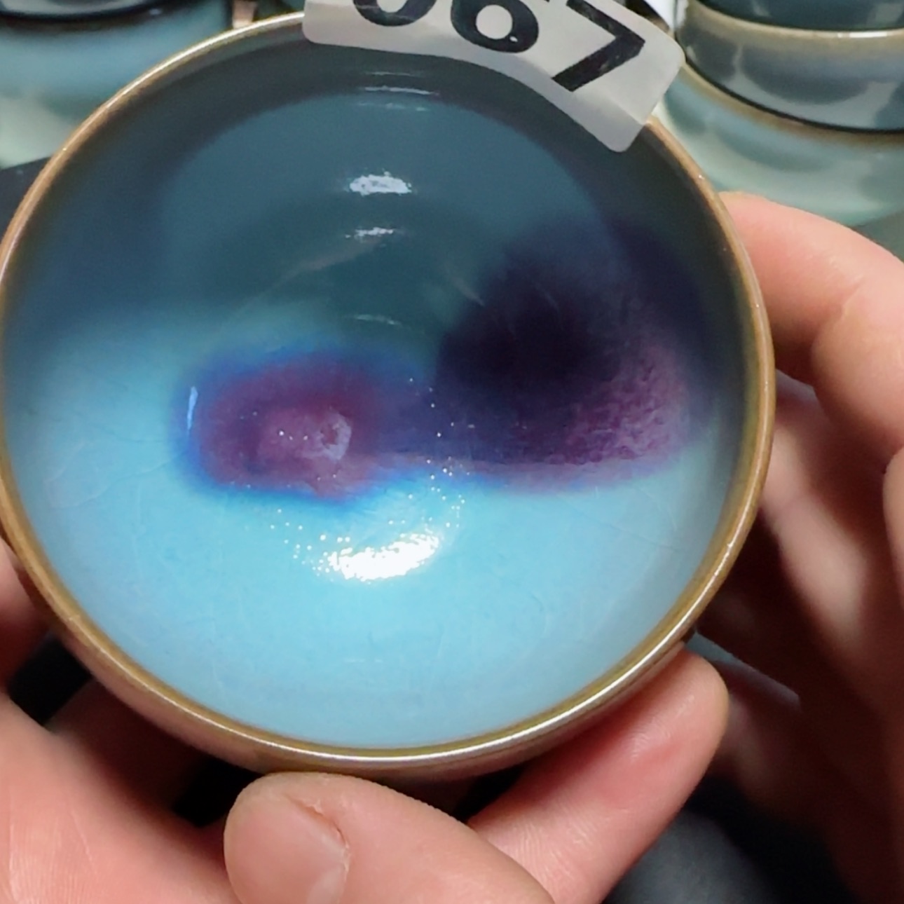 【闪购商品】摆件宋钧仿古鸡心碗（孤品特价）