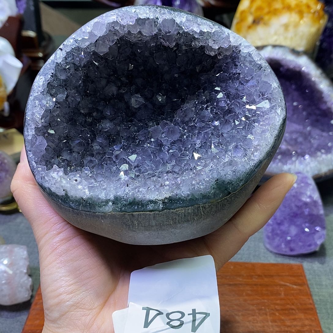 七***丶紫晶珠宝半成品未镶嵌