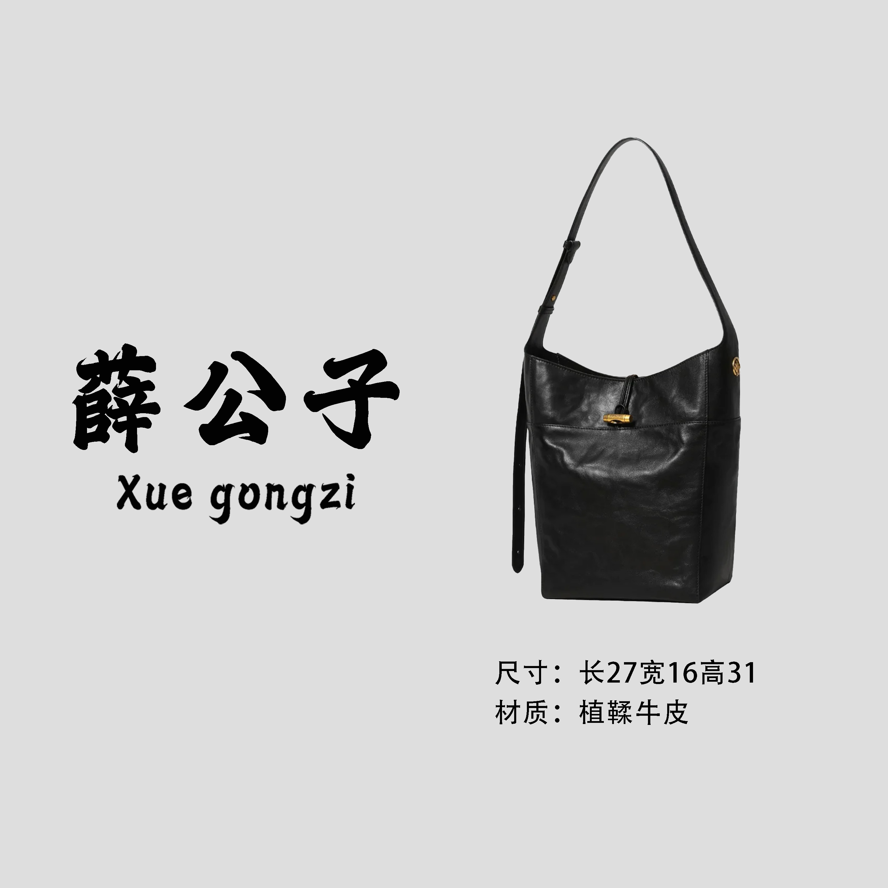 【薛公子】新款时尚百搭女士单肩手提斜挎包BV5208-黑色(假一赔四)