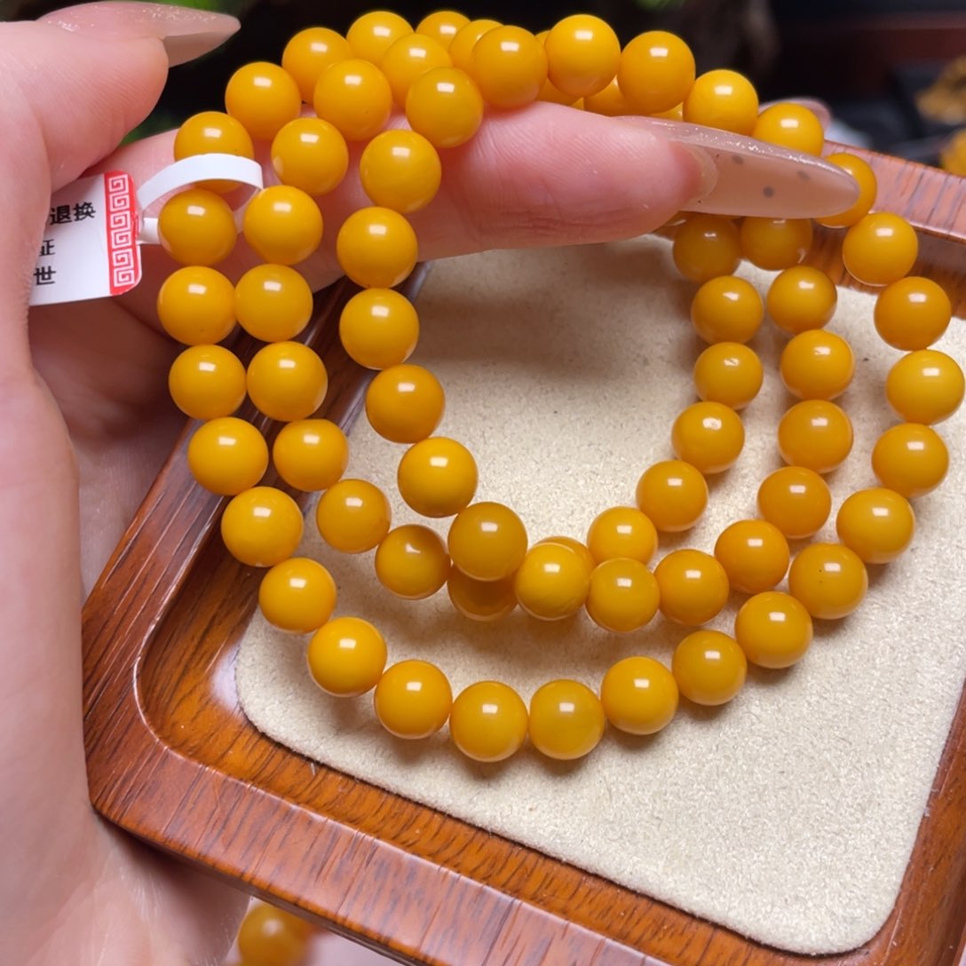 蜜蜡手链未镶嵌手串