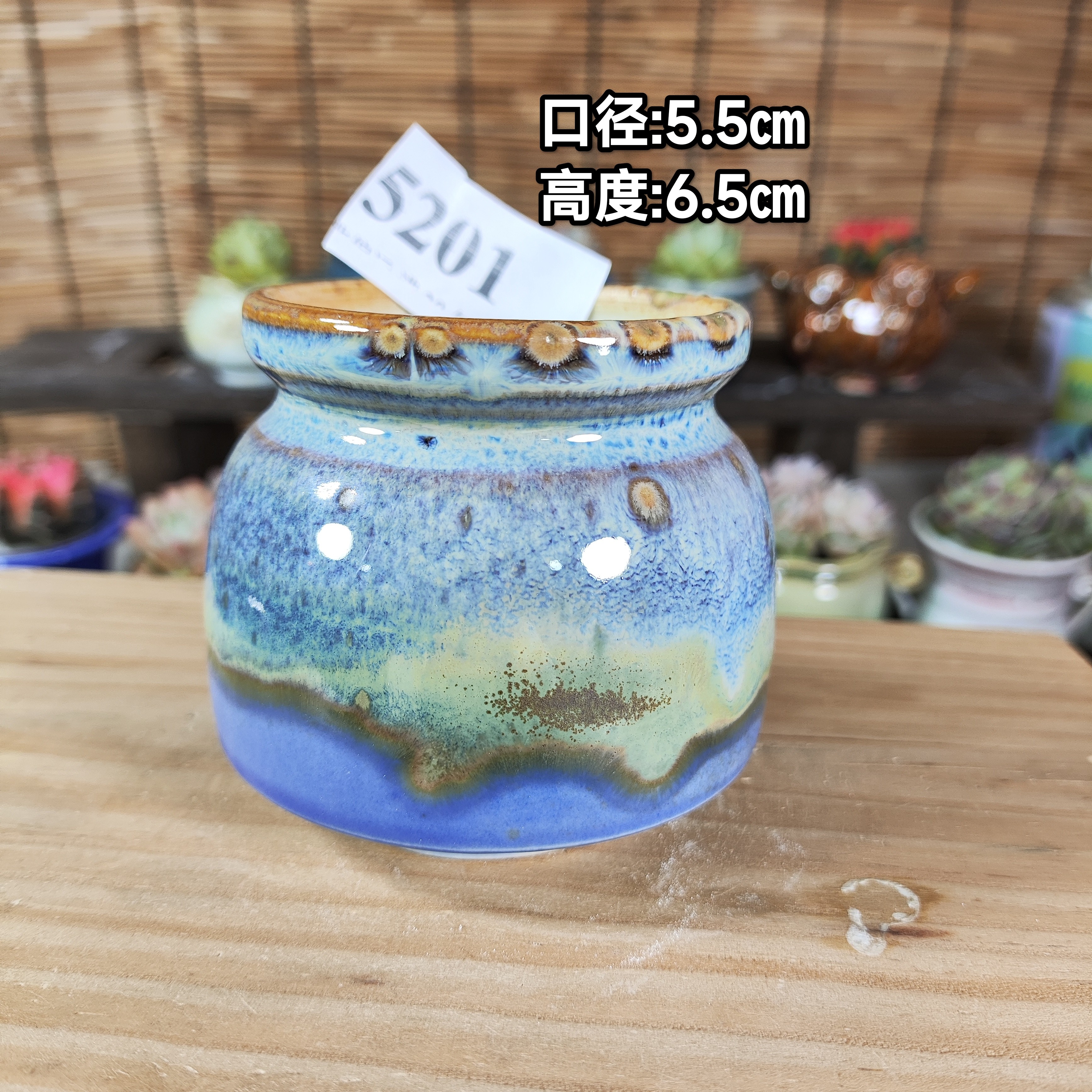手工创意多肉花盆摆件迷你多肉花盆景德镇纯手工制做