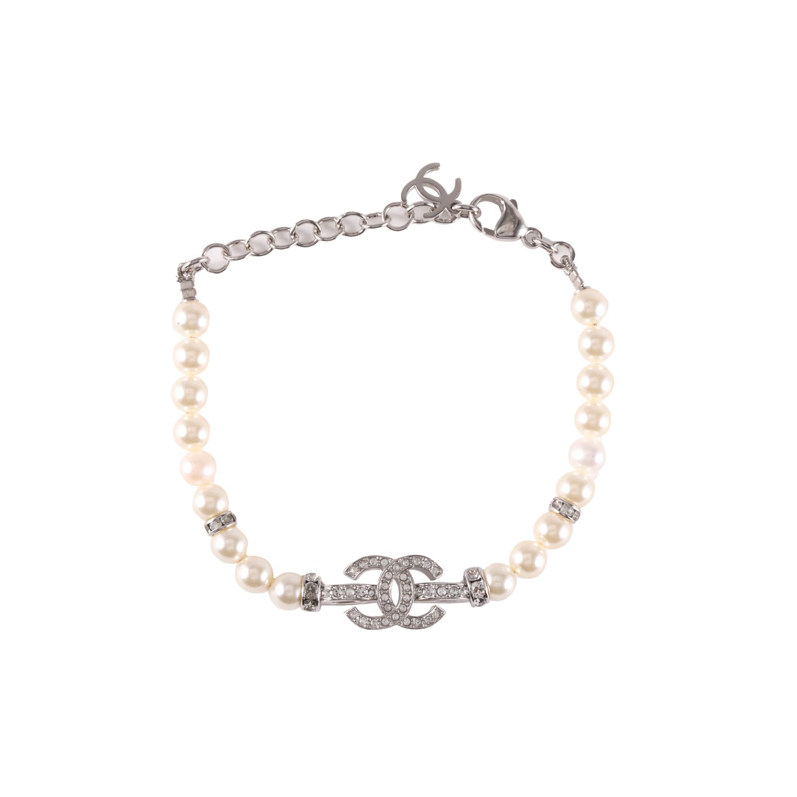 未使用 Chanel/香奈儿 【欢欢活动】25S 水钻双C珍珠 手链